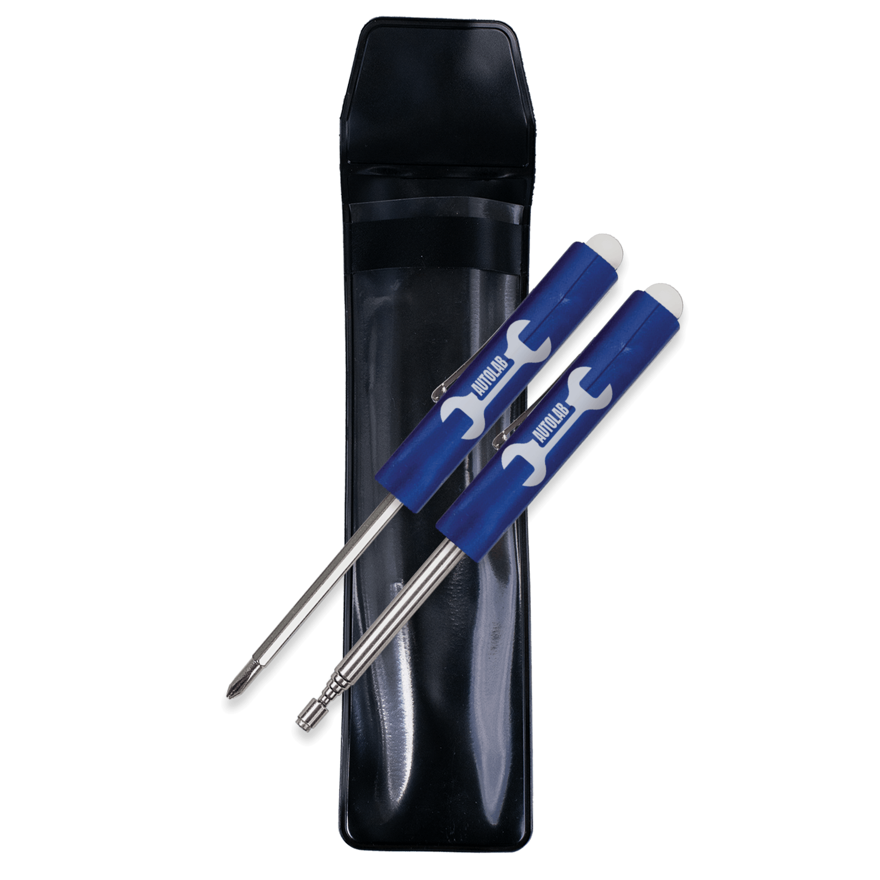 Metallic Blue Imprinted